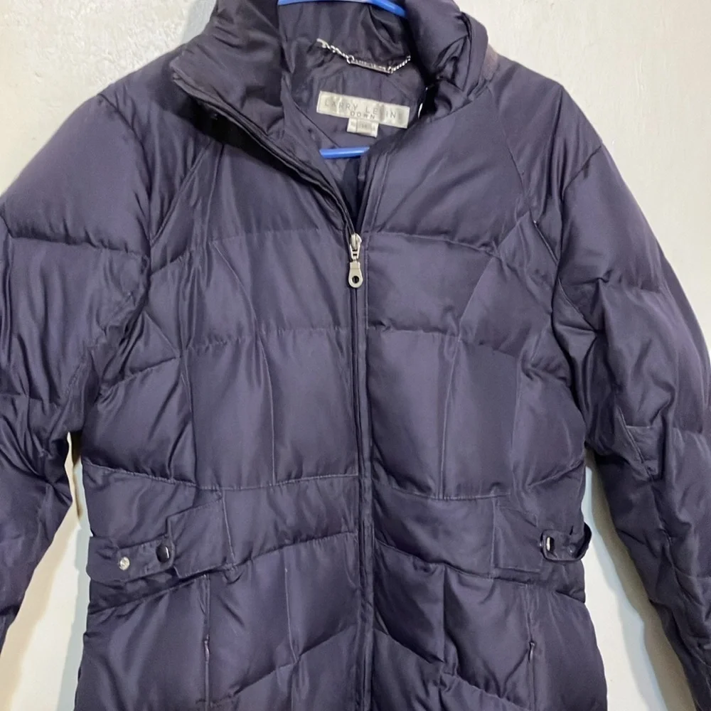 Larry Levine winter feather down puffer stadium coat women’s medium warm!!
